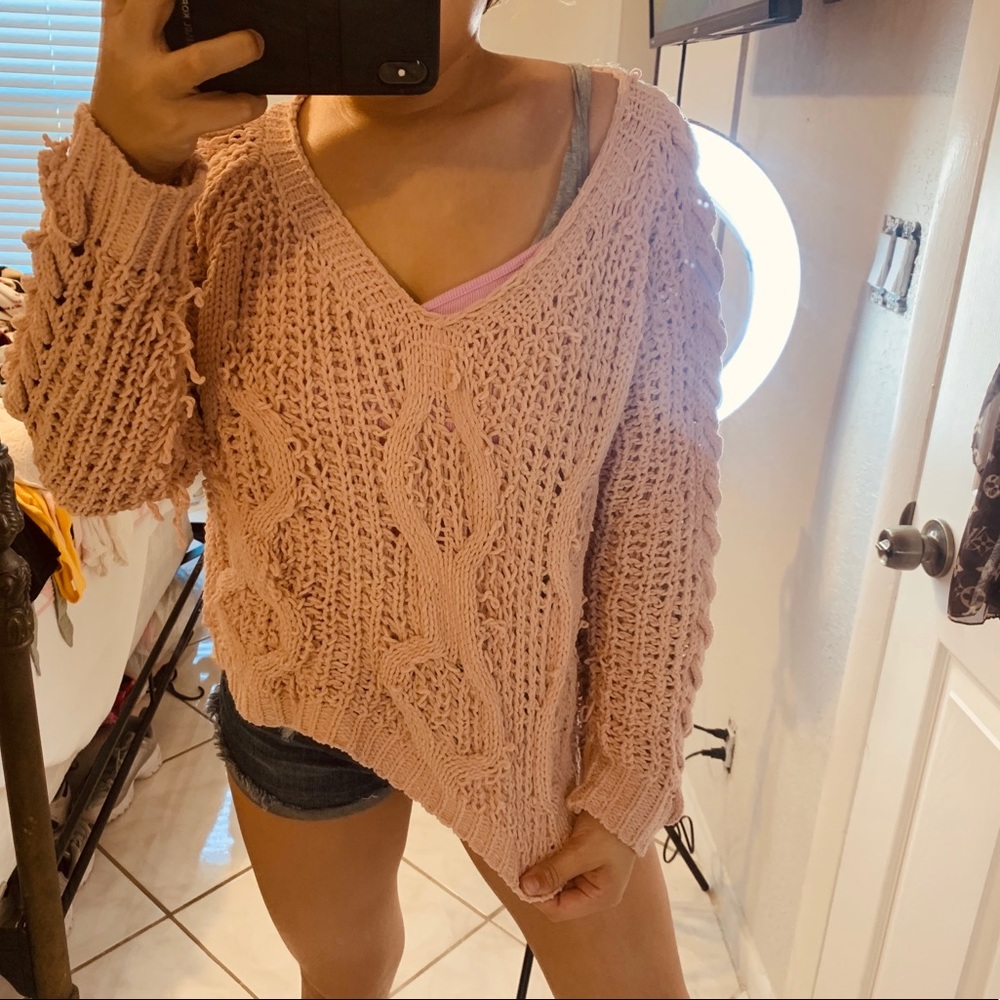 💗💕Pink Knit Sweater💕💗